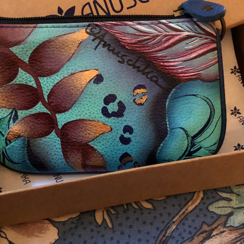 Anuschka coin purse with box brand new
